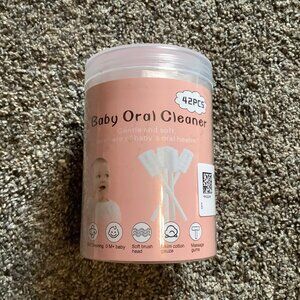 Baby Oral Cleaner 42Pcs Gentle & Soft Double Wave Soft Brush 360° Cleaning Safe